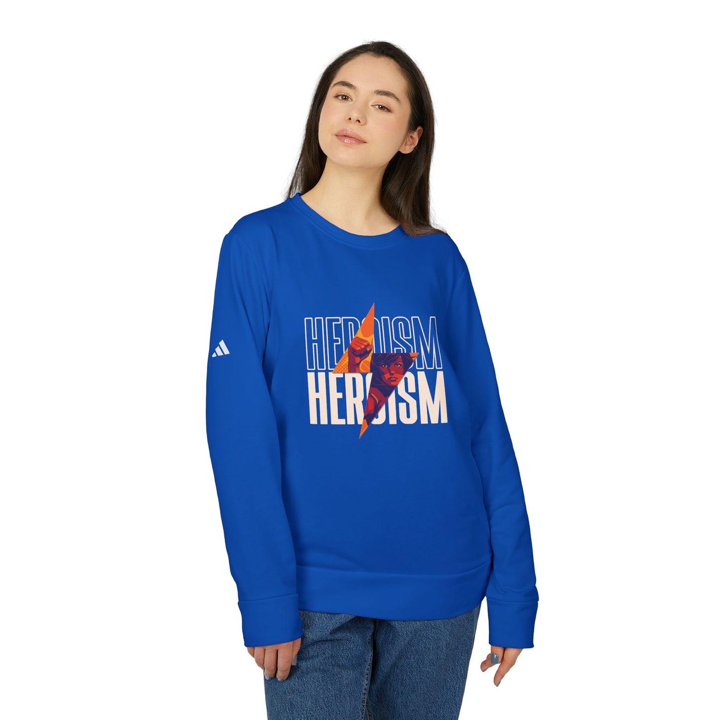 Heroism Graphic Crewneck Sweatshirt - Unisex Athletic Fleece