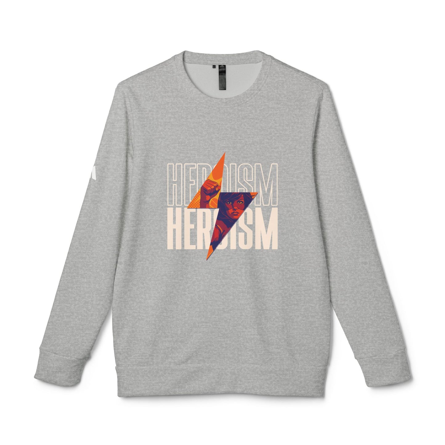 Heroism Graphic Crewneck Sweatshirt - Unisex Athletic Fleece