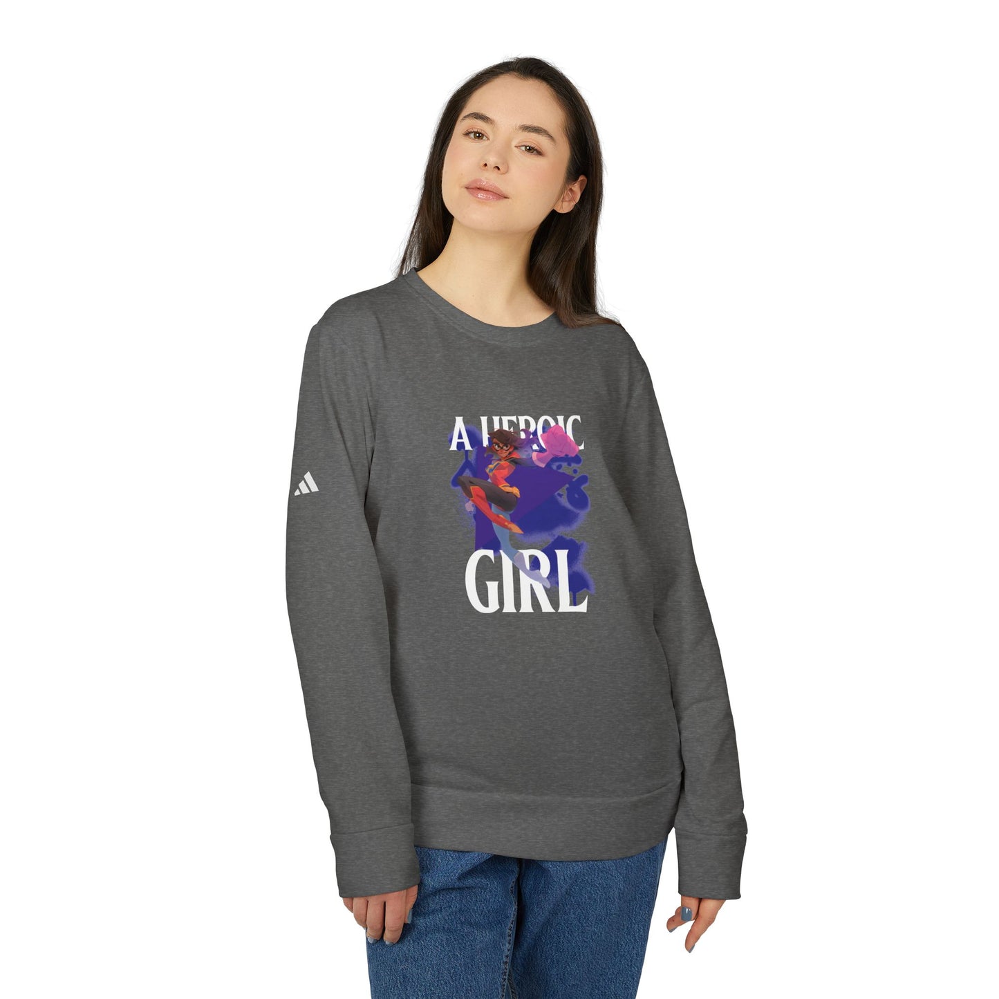 A Heroic Girl Sweatshirt - Unisex Fleece Crewneck for Everyday Comfort