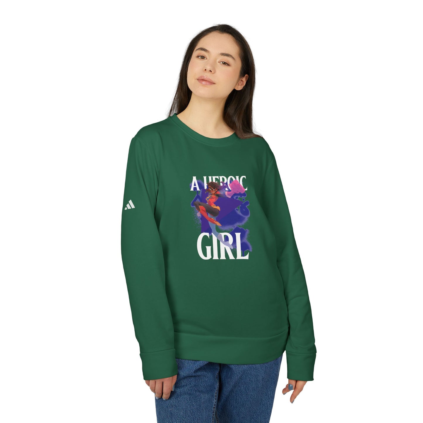 A Heroic Girl Sweatshirt - Unisex Fleece Crewneck for Everyday Comfort