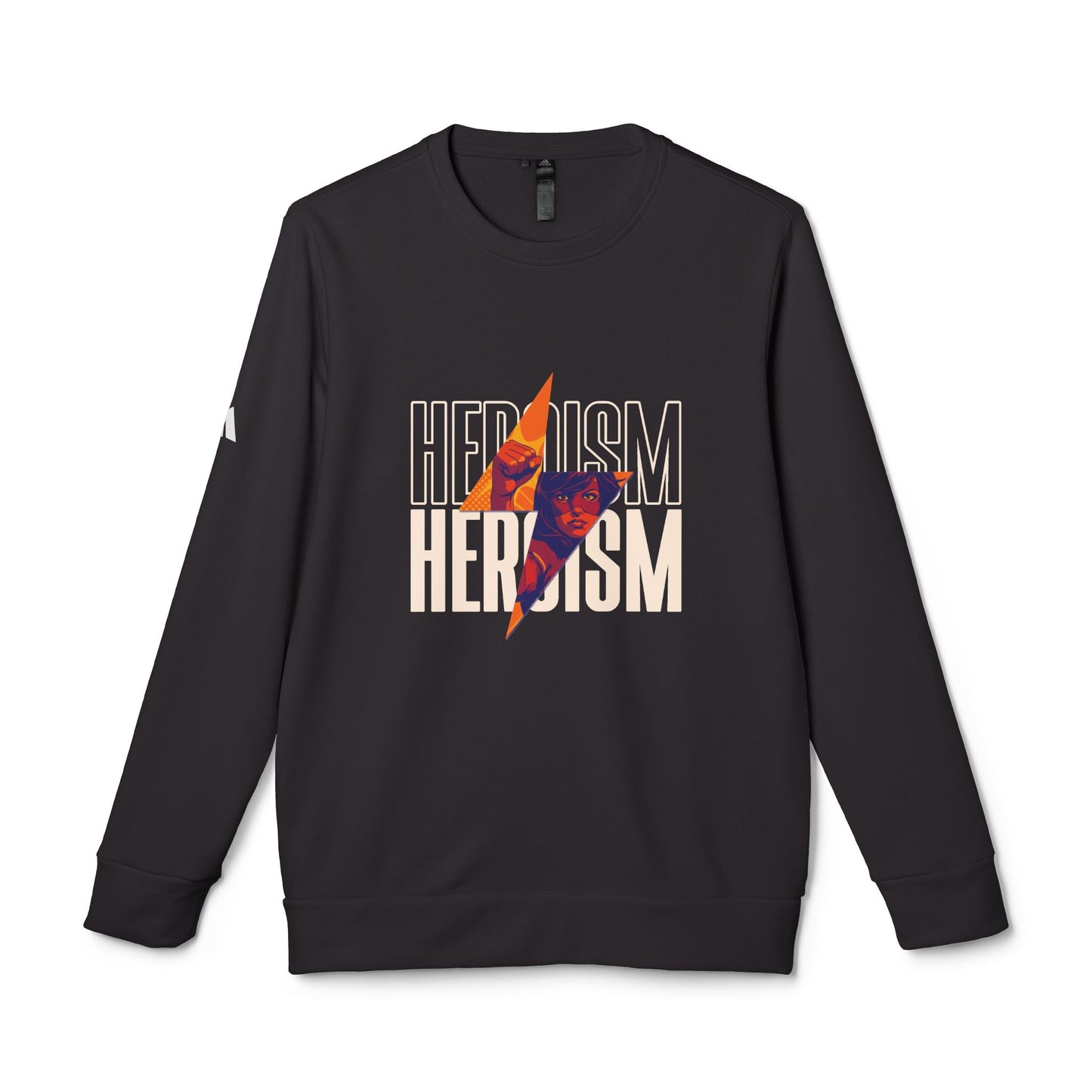 Heroism Graphic Crewneck Sweatshirt - Unisex Athletic Fleece