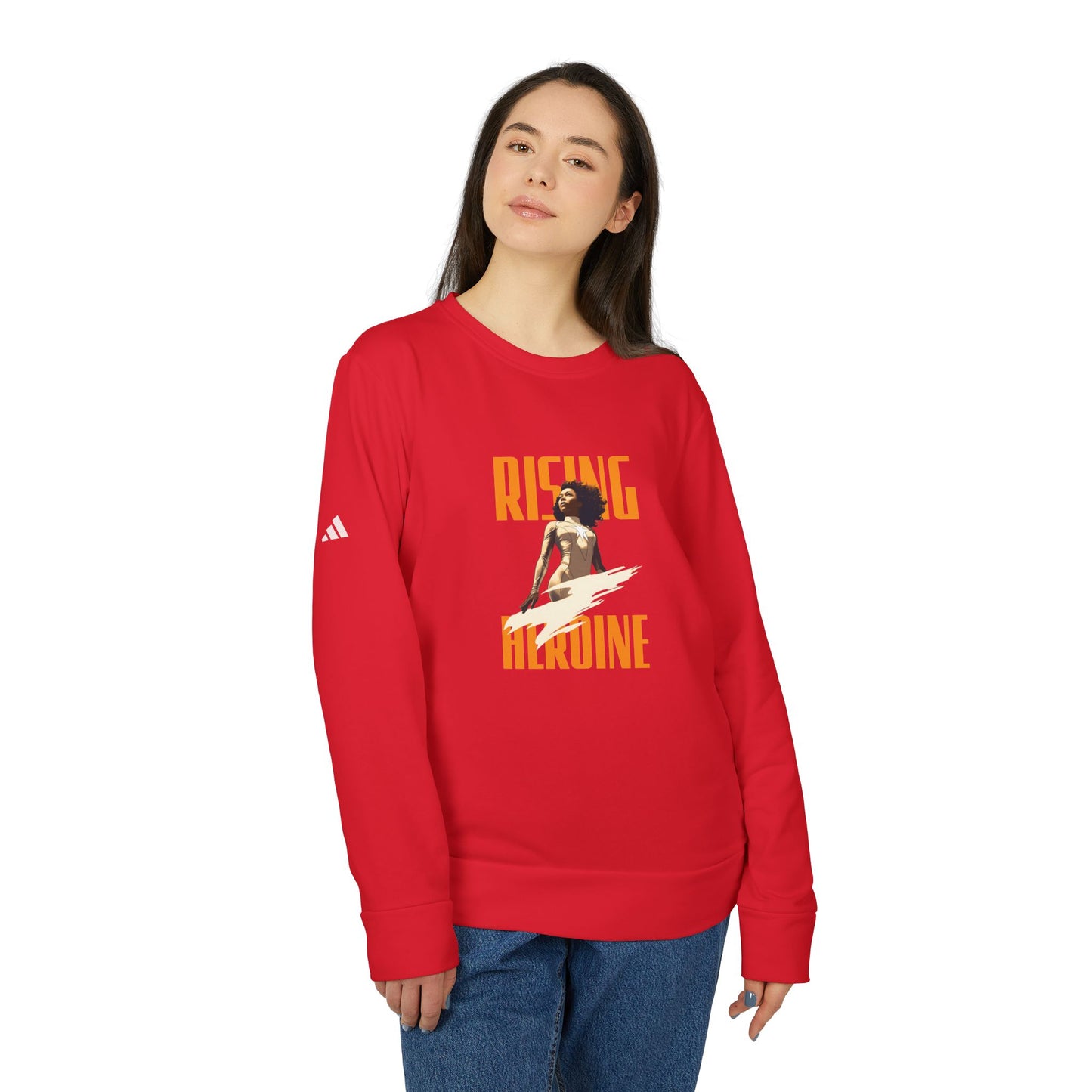 Rising Heroine Fleece Crewneck Sweatshirt for Empowerment