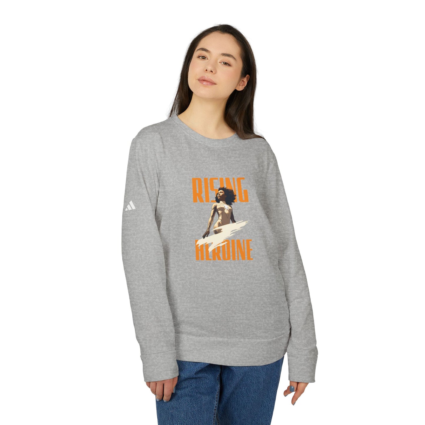 Rising Heroine Fleece Crewneck Sweatshirt for Empowerment