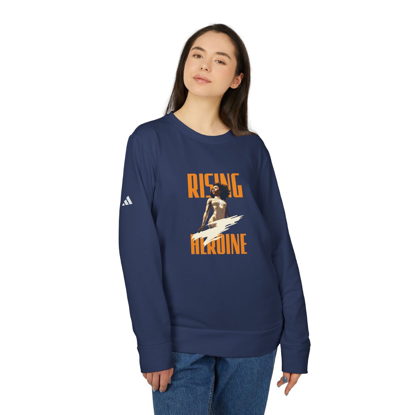 Rising Heroine Fleece Crewneck Sweatshirt for Empowerment